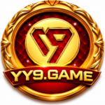 YY9 Game.com premium gaming homepage logo in red and gold with crown, stars, and luxury casino style design.